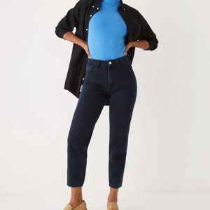 Frank and Oak: The Cyndi Straight Jean in Black - Size 26